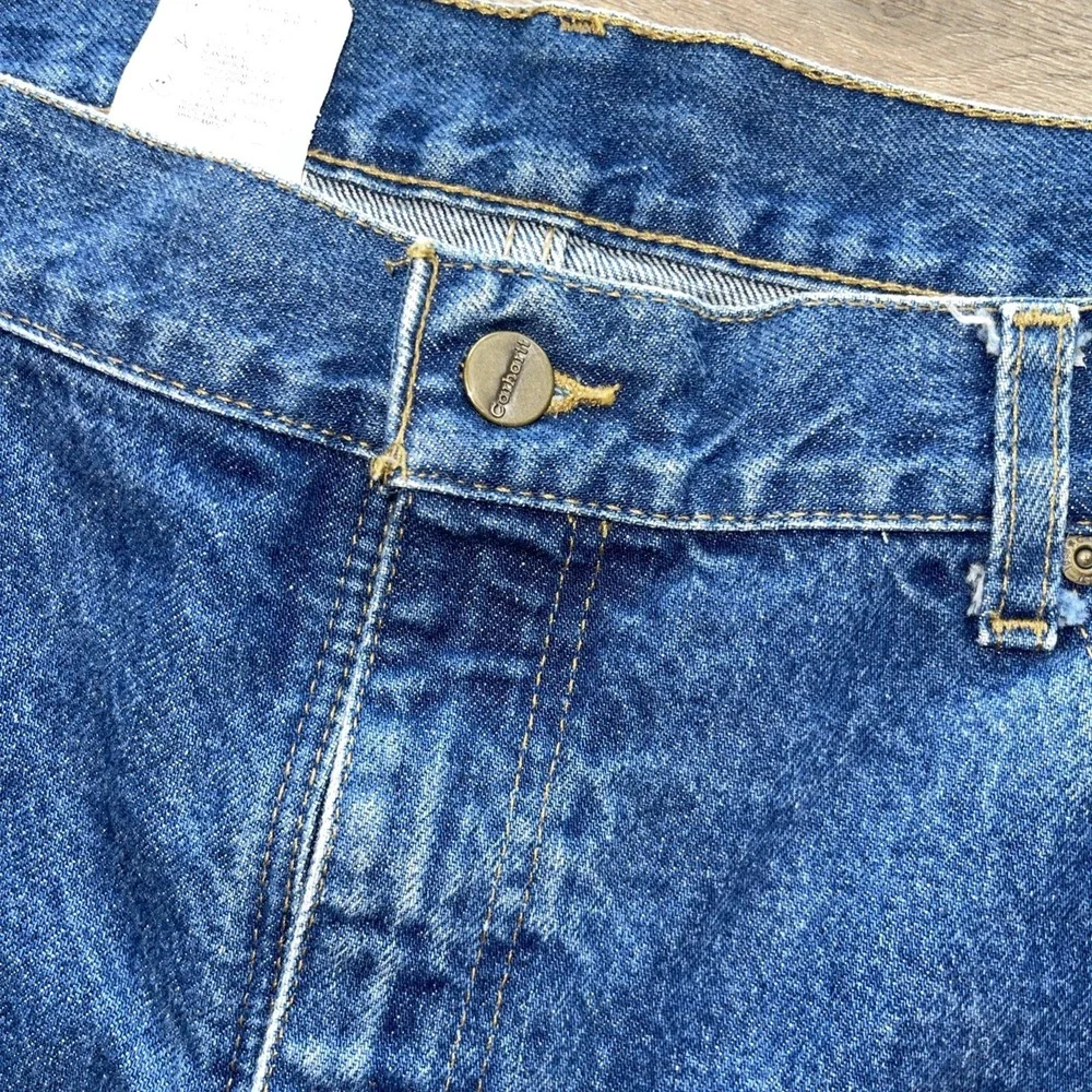 Vintage Carhartt B17 DST Jeans Mens 34x30 Relaxed Fit Blue Denim Y2K